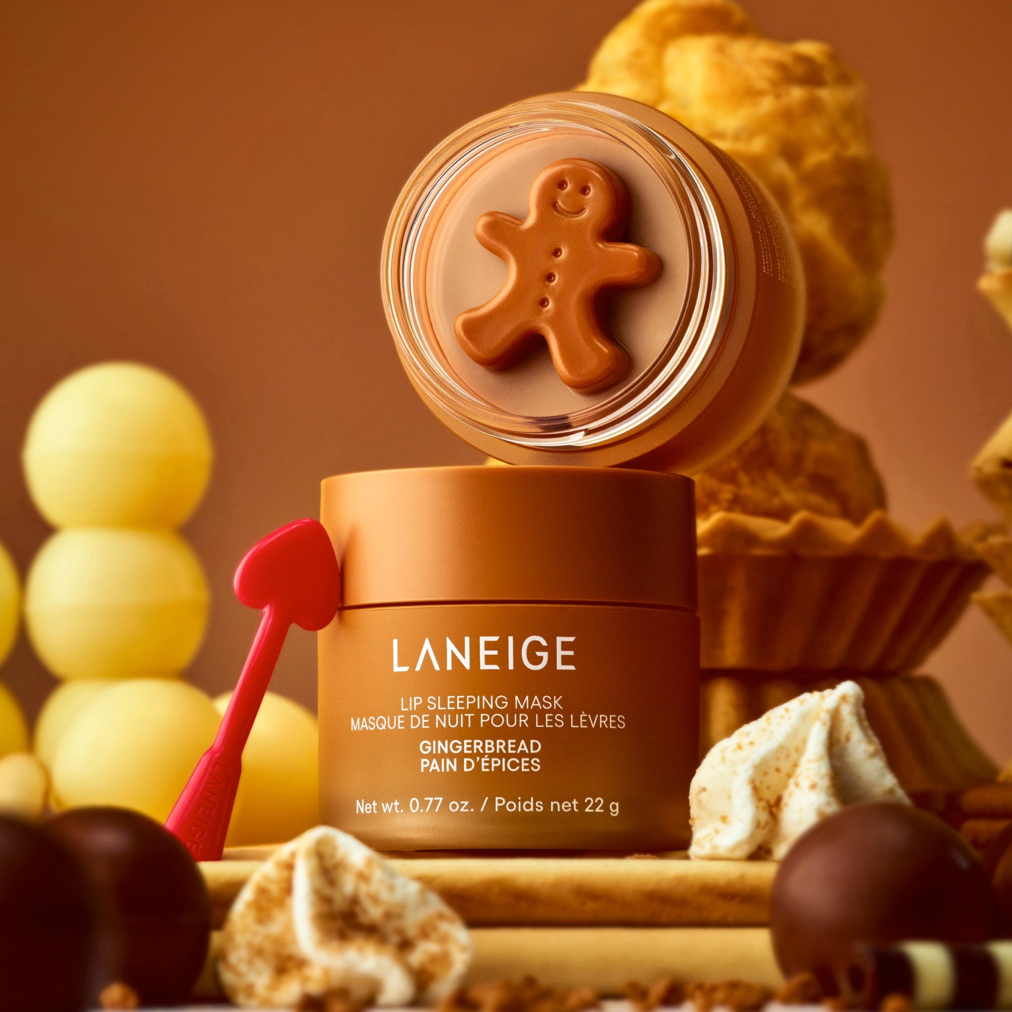 Laneige's Gingerbread Lip Sleeping Mask jar