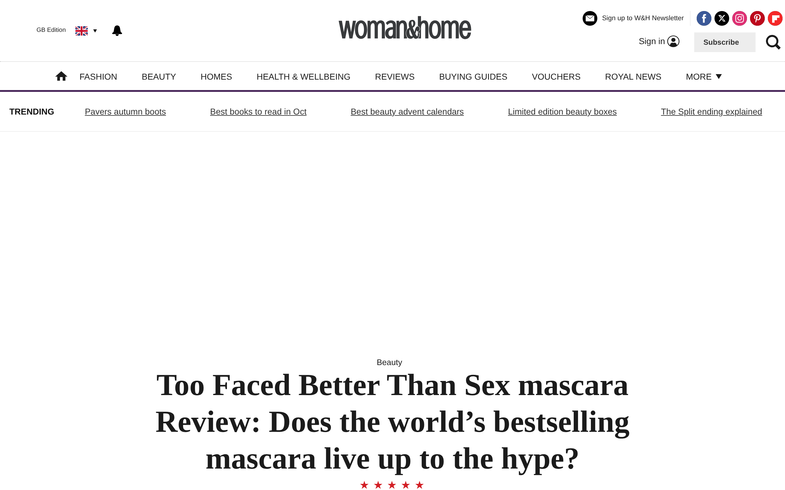 Woman and Home's review of the mascara